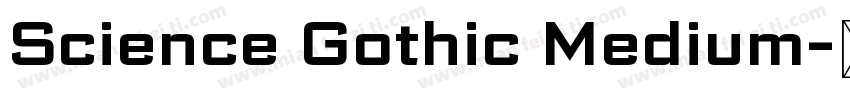 Science Gothic Medium字体转换